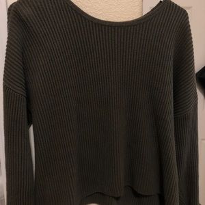 Kendall and Kylie green Cropped Sweater